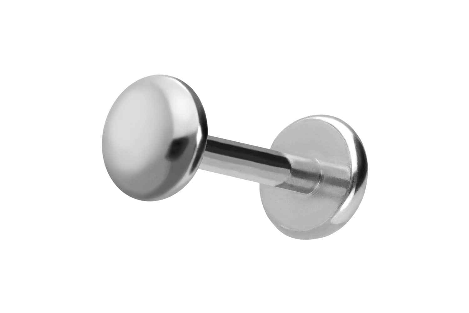 Titan Labret Piercing mit Push Fit DISC